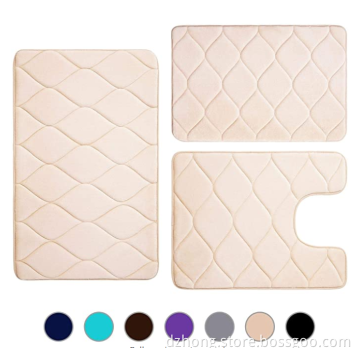 Memory Foam Bad Matte 3 Teile eingestellt